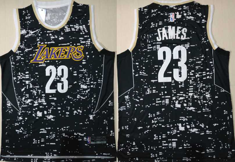 Lakers 23 Lebron James Black City Luminous Jersey,We sell and wholesale Lakers 23 Lebron James Black City Luminous Jersey on line form chian!